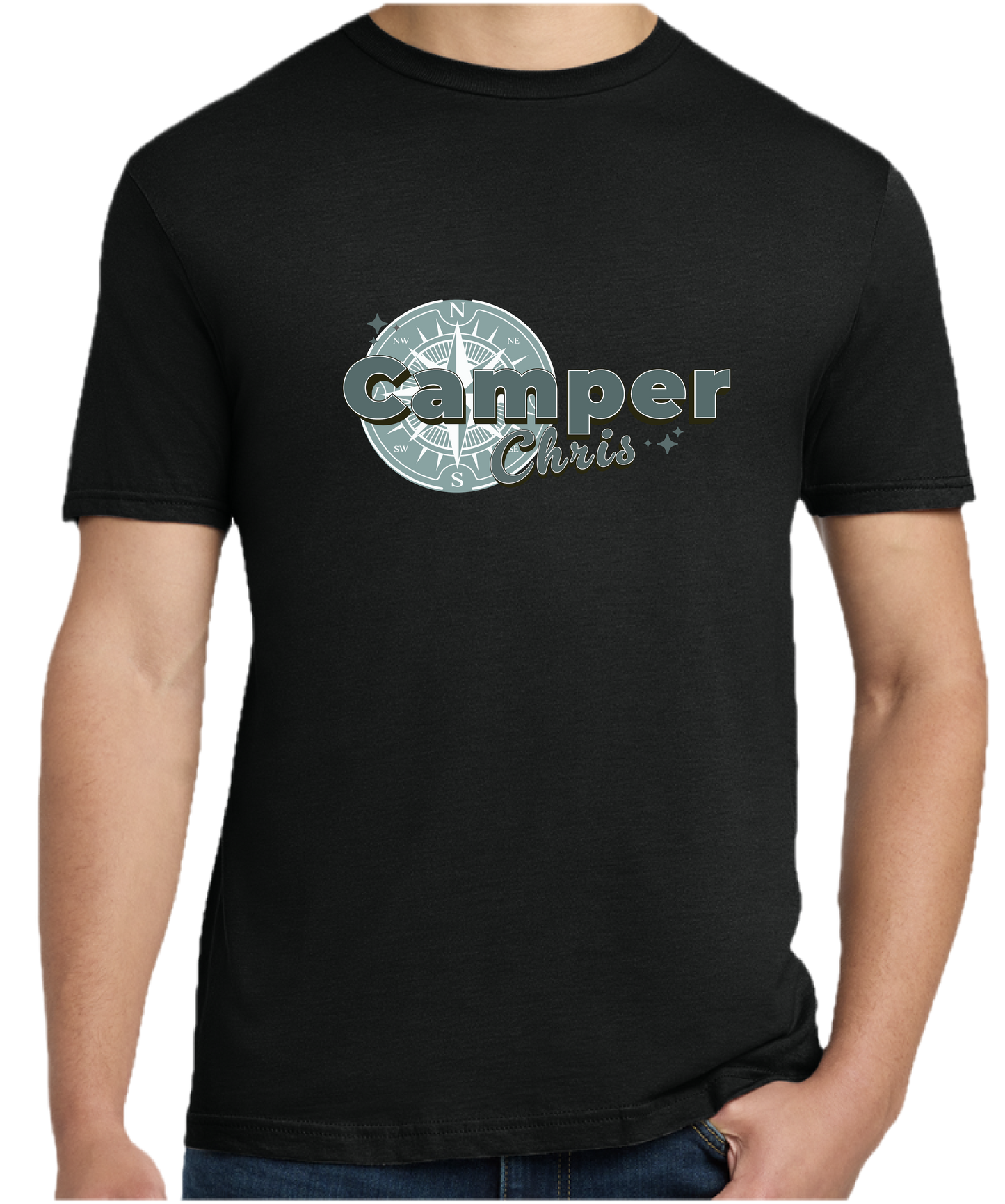 The Camper Chris 747 Compass Tee | Vintage Adventure Series