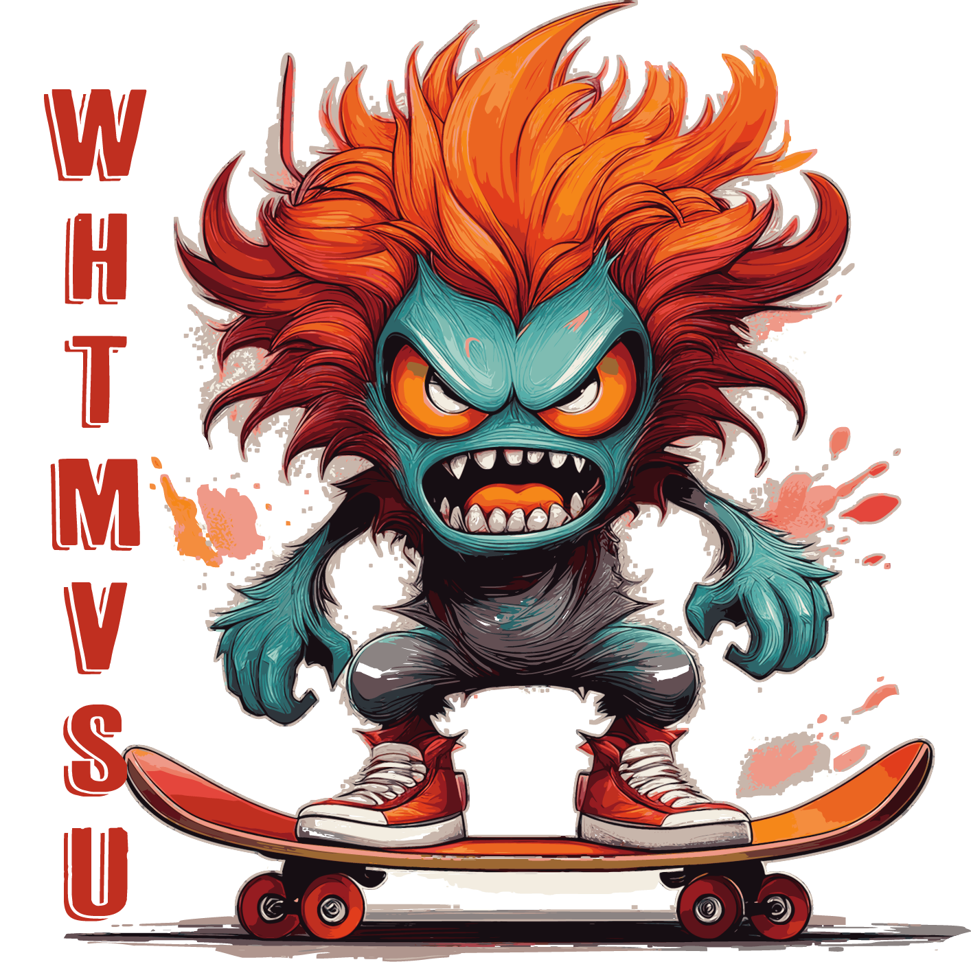 WHTMVSU Monster Skater Tee