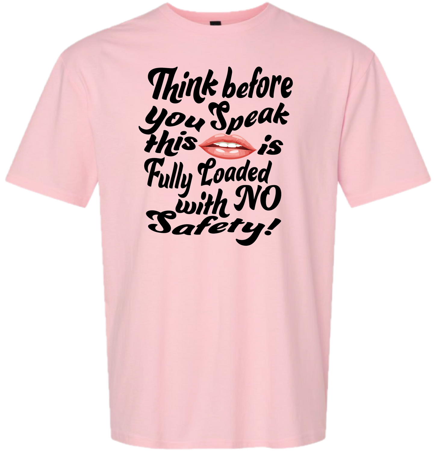 Think Before You Speak Top Streetwear T-Shirt Comfort Casual